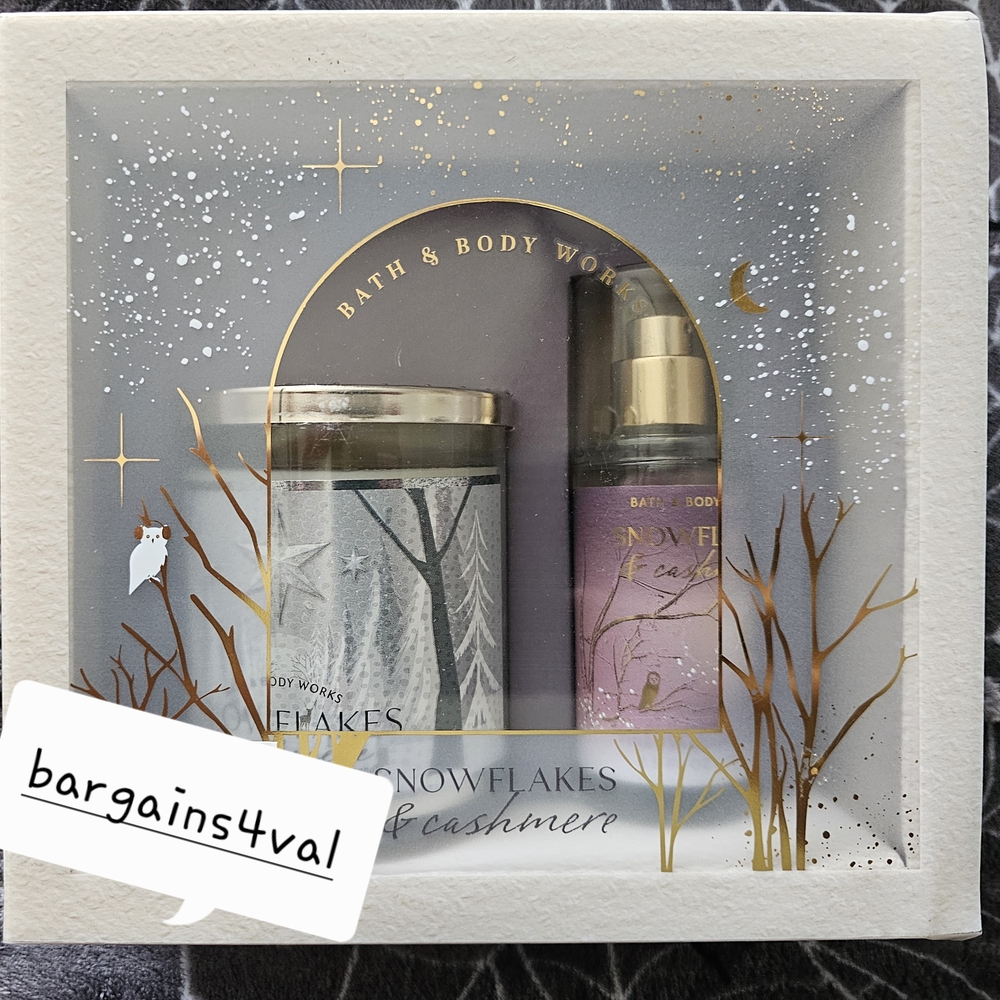 Bath And Body Works Snowflakes & Cashmere Gift Set